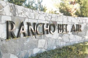 Rancho Bel Air - Reverse Channel Letters on Backer