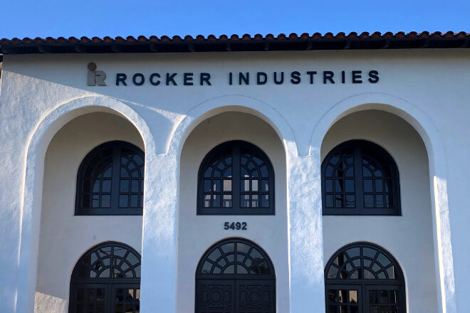 Aluminum letters logo - Rocker Industries